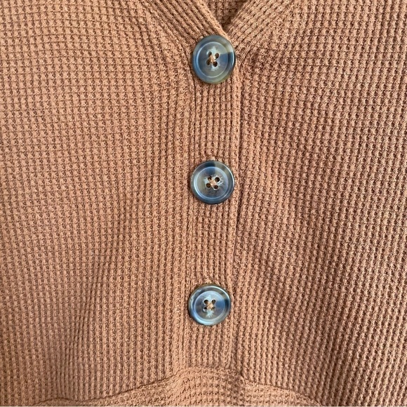 Maeve / Anthropologie | Eliza Henley Waffle Knit Tunic Top - Picture 5 of 12